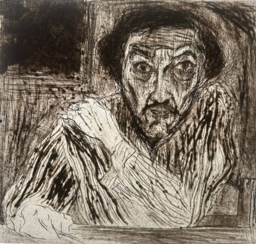 Grabado Autorretrato XXIV- Francisco Toledo