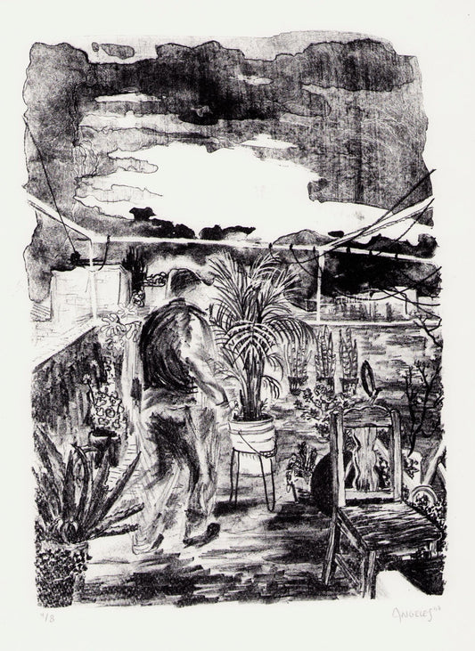 Obra "Silla en el jardín"