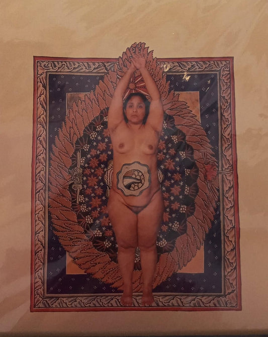 Fotografía intervenida Mujer desnuda